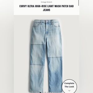 Hollister light wash dad jeans